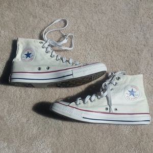 *customizable* White Converse Hi Tops